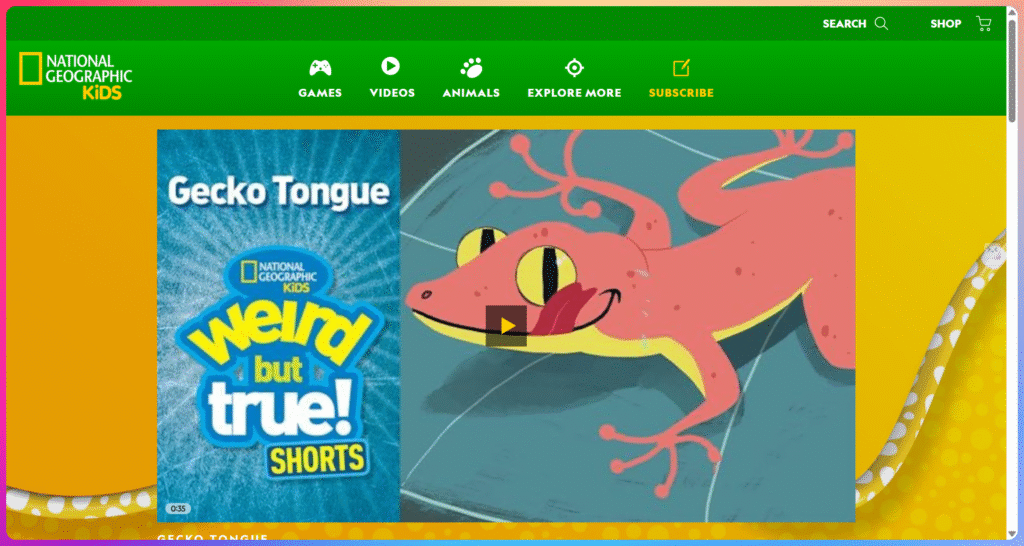 長舌頭的卡通壁虎；雖然奇怪，但真實存在！短影片縮圖。